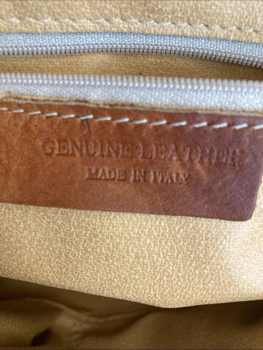 VTG L’Artigiano Brown Leather Shoulder Bag